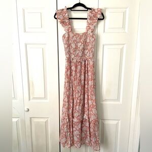 Blu Pepper Coral Floral Maxi Dress 🪸